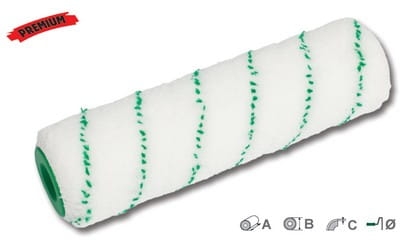 Wałek malarski zielona nić 100/30/9mm