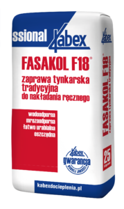 Tradycyjna zaprawa tynkarska Kabex Fasakol F18 25kg