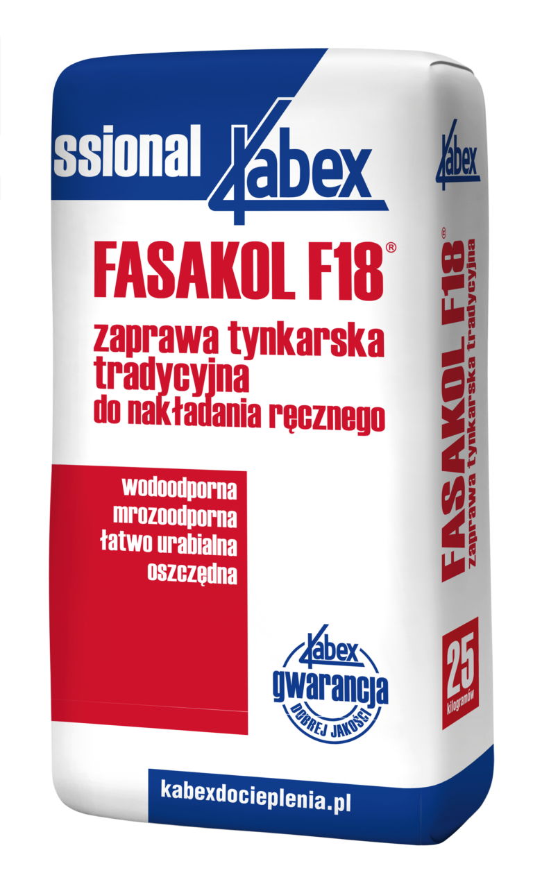 Tradycyjna zaprawa tynkarska Kabex Fasakol F18 25kg