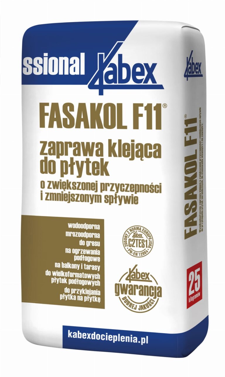 Elastyczna zaprawa klejąca do płytek ceramicznych Kabex Fasakol F11