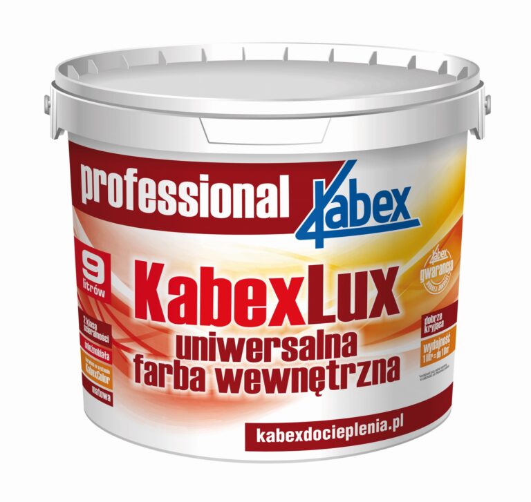 Kabex Lux dyspersyjna farba nawierzchniowa do wnętrz 2,5L