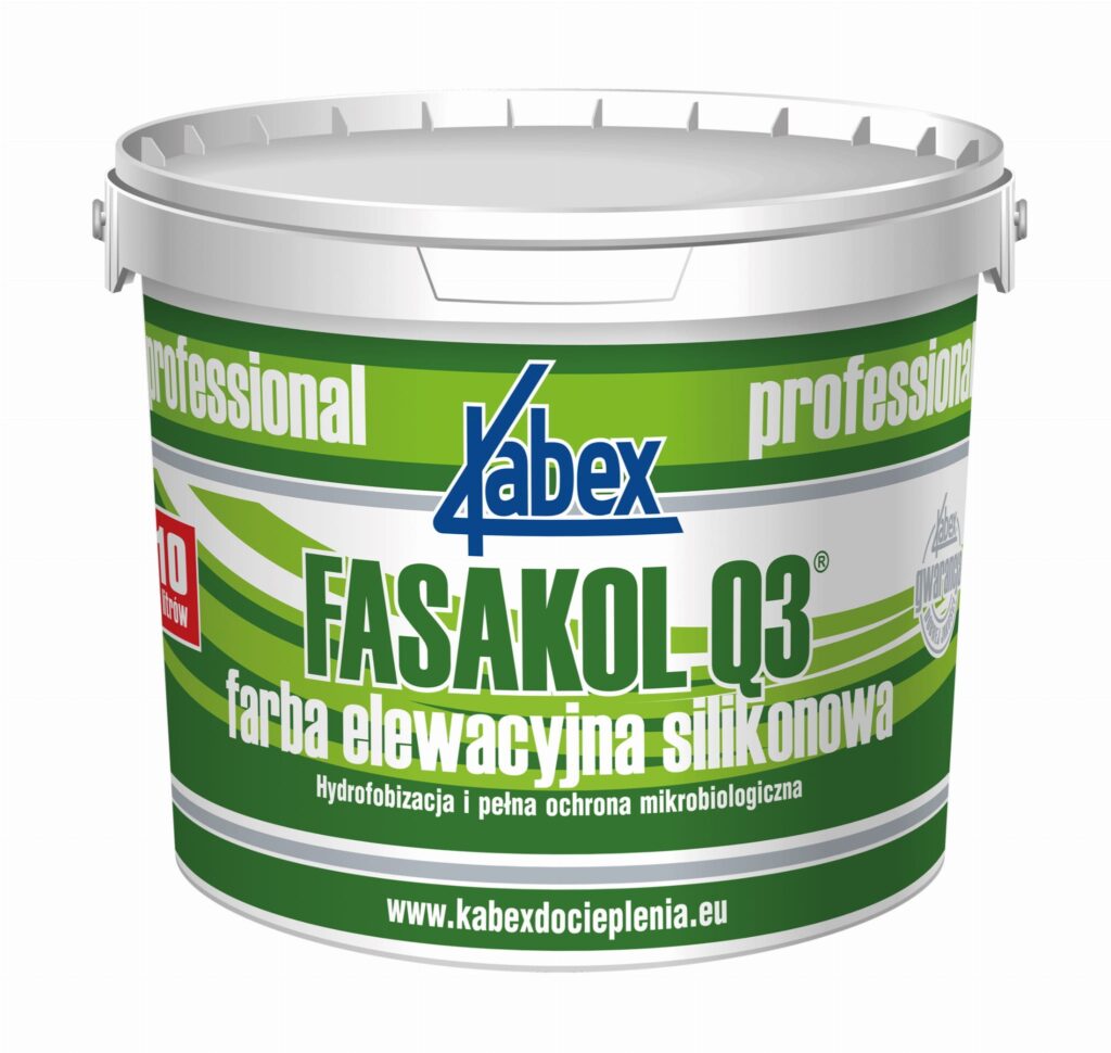 Farba elewacyjna silikonowa Kabex Fasakol Q3 10L