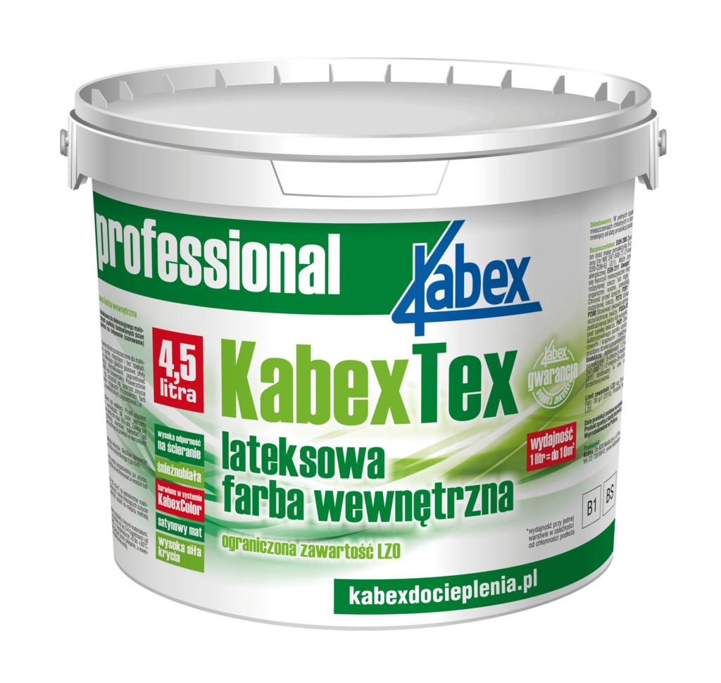 Lateksowa farba nawierzchniowa Kabex TEX 4,5L