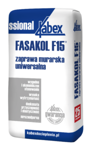 Zaprawa murarska 25kg Kabex Fasakol F15 klasa M10