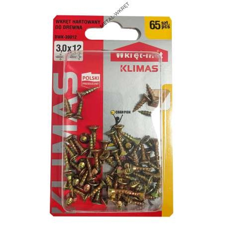 Wkręt do drewna i płyt 40×20 BWK-40020 opk 40 szt