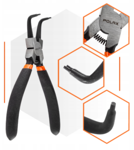 Szczypce SEGERA 150mm wygięte POLAX 35-033