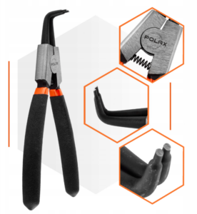 Szczypce SEGERA 150mm zewnętrzne wygięte POLAX 35-035