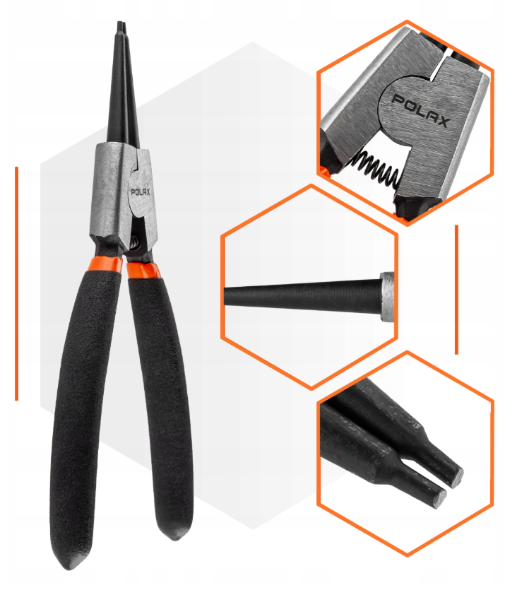 Szczypce SEGERA 150mm zewnętrzne proste POLAX 35-034