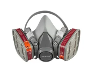 Respirator twarzowy półmaska wielokrotnego użytku + 2 wkłady węglowe + 2 filtry POLAX 53-059