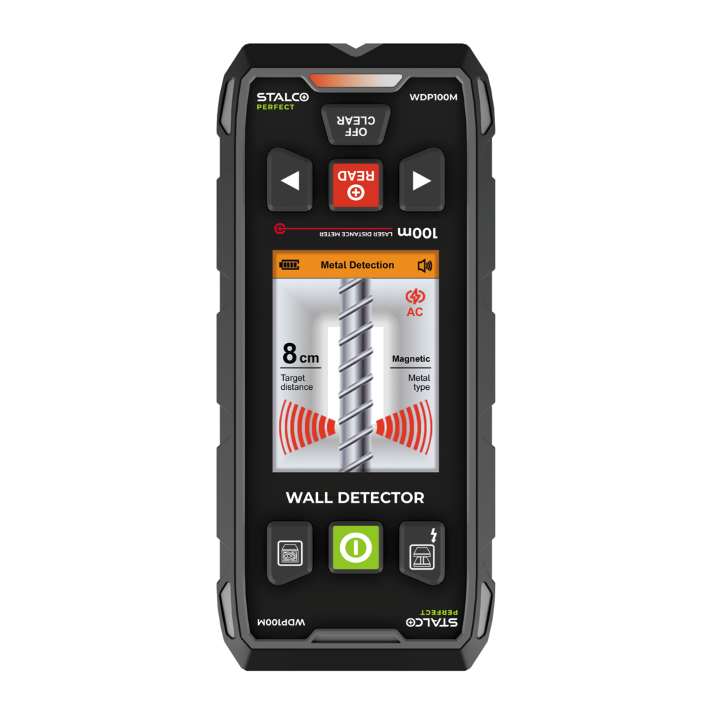 Wielofunkcyjny detektor ścienny WDP100M 100m Stalco S058198001