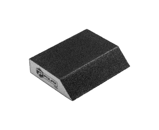 Gąbka kostka ścierna szlifierska skośna P150 110x90x25mm POLAX 54-227