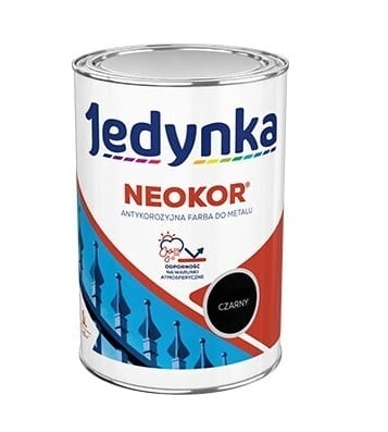 Podkład antykorozyjny Jedynka Neokor Czarny 0,9l