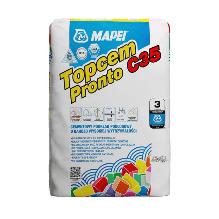 Wylewka szybkoschnąca Mapei Topcem Pronto 25kg C35