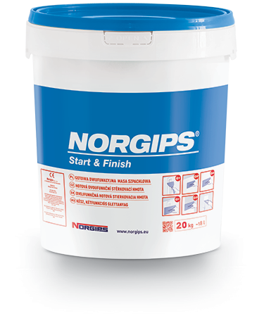 Gotowa masa szpachlowa Norgips Start&Finish 20kg