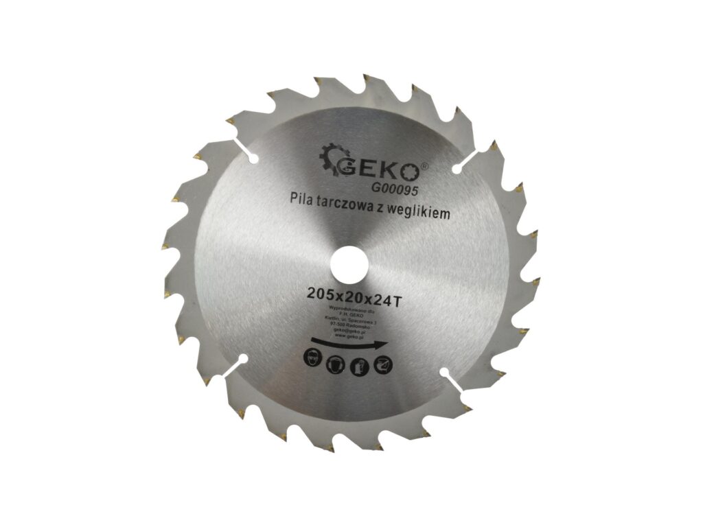 Tarcza do drewna Geko 205×20 Z24 G00095