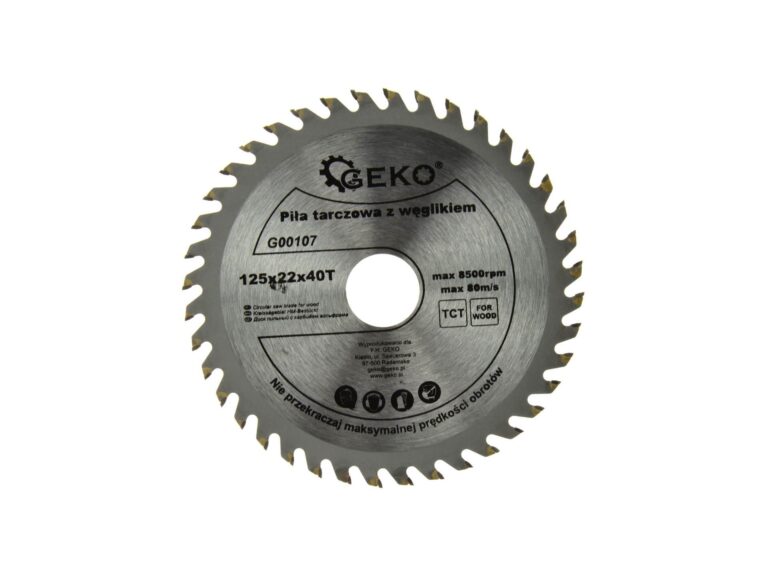 Tarcza do drewna Geko 125x22 Z40 G00107