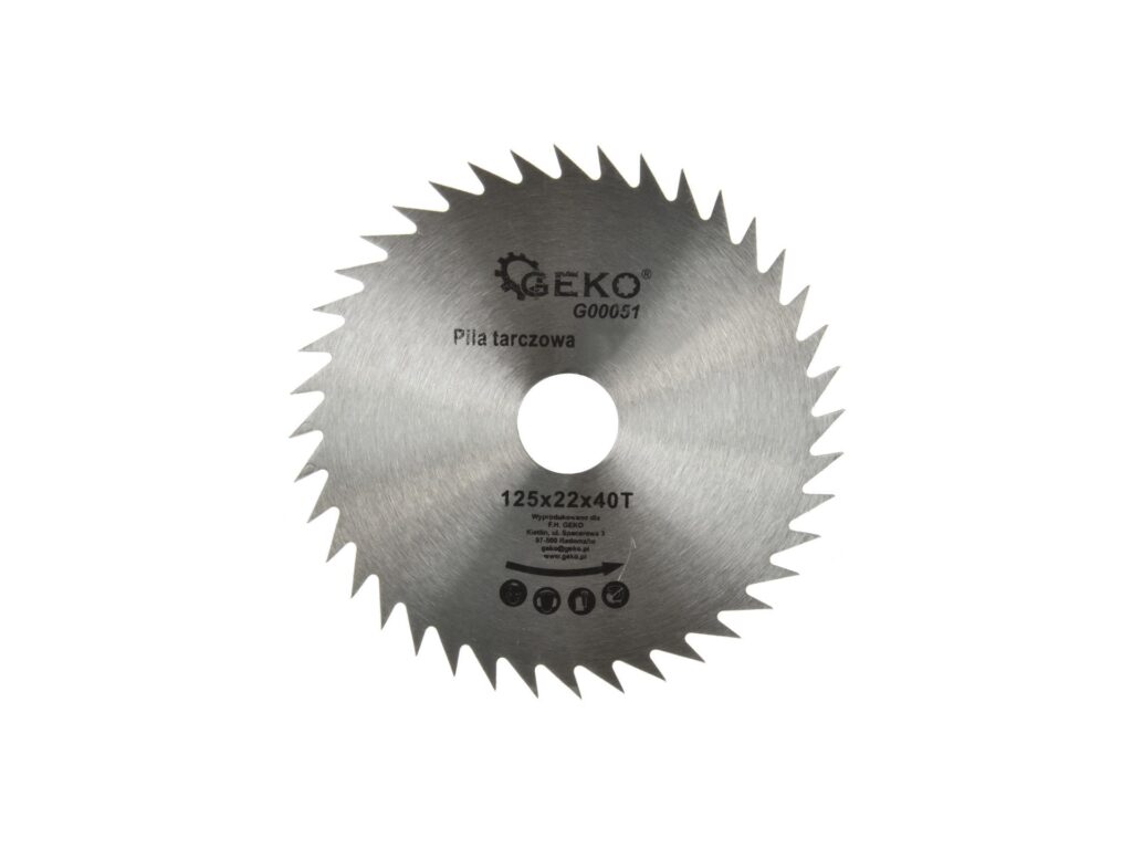 Tarcza do drewna Geko 125×22 Z40 G00051