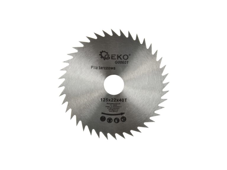 Tarcza do drewna Geko 125x22 Z40 G00051