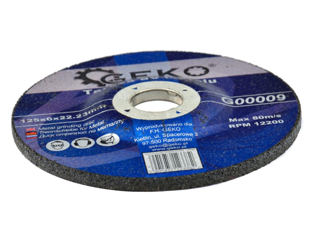 Tarcza do metalu Geko 125x6x22,23  G00009