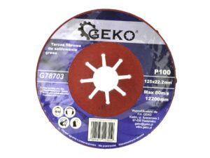 Tarcza fibrowa do szlifowania gresu Geko P100 G78703