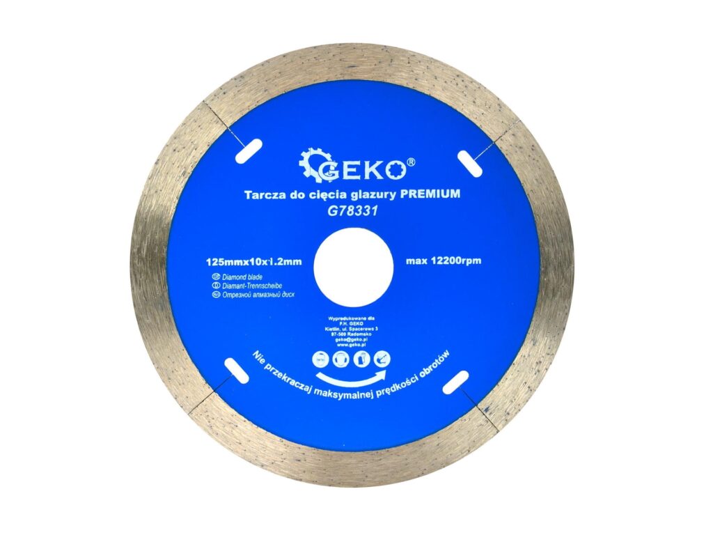 Tarcza do cięcia glazury Geko 125x10x1,2 G78331