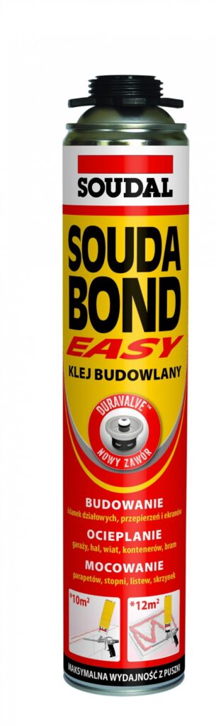 Klej budowlany Soudal 750ml EASY pistoletowa