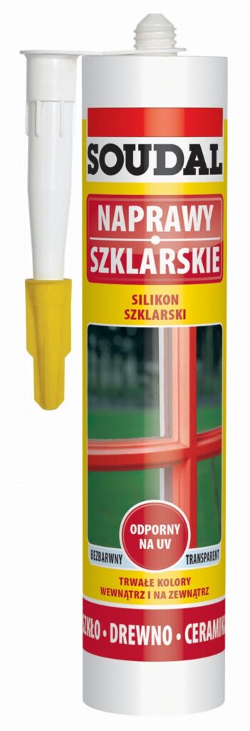 Silikon Szklarski bezbarwny Soudal 280ml