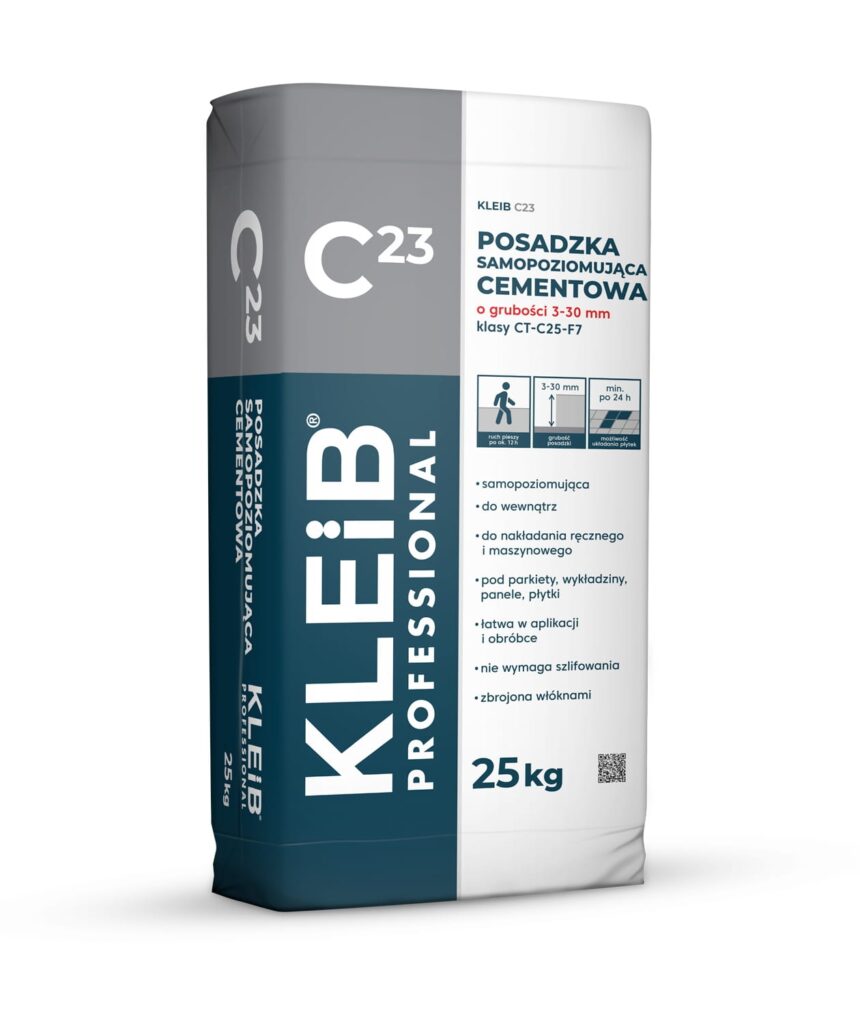 Posadzka samopoziomująca Kleib C23 25kg 3-30 mm