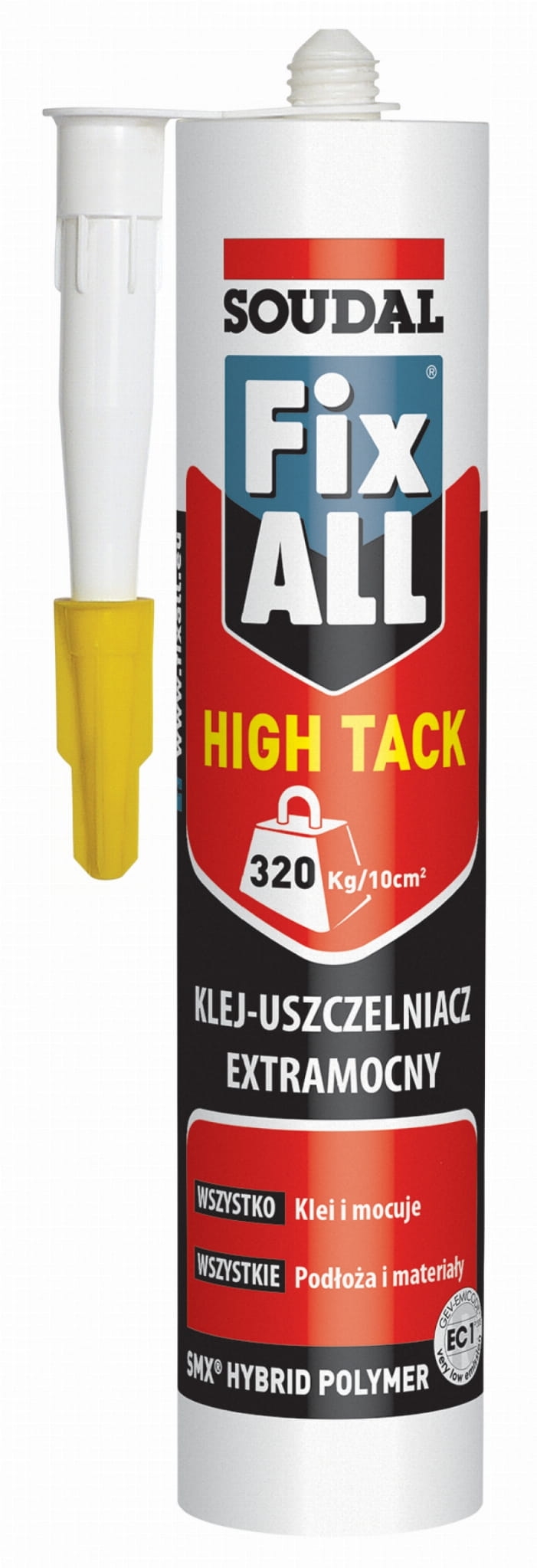 Biały klej uszczelniacz Soudal Fix All High Tack 290