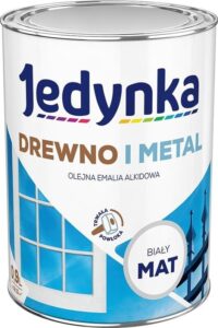 Emalia do drewna i metalu Jedynka Alkid Biały 0.9L matowa