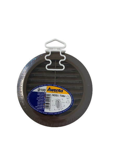 Kratka wentylacyjna T 30 Brąz fi 100