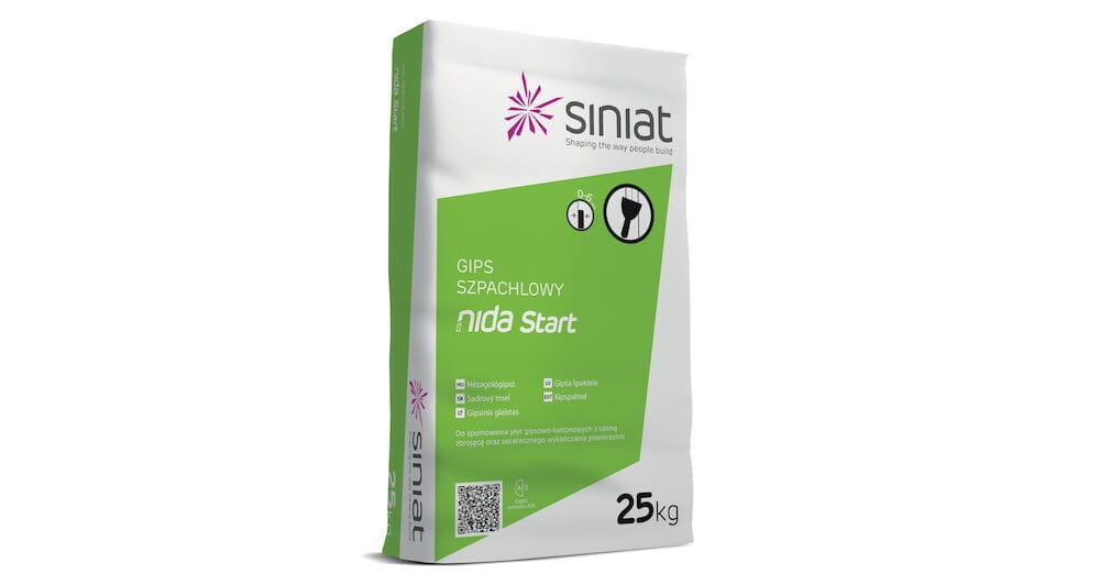Gips szpachlowy Nida Start Siniat 25kg