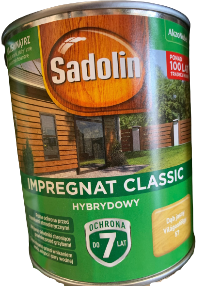 Impregnat hybrydowy Sadolin Classic Dąb Jasny 0,75L