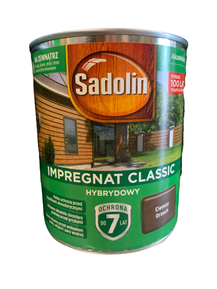 Impregnat hybrydowy Sadolin Classic Ciemny Orzech 0,75L