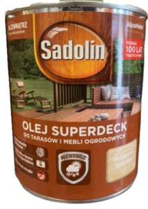 Olej do drewna Sadolin Superdeck bezbarwny 2,5l