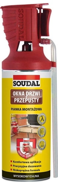 Pianka montażowa Soudal 300ml Genius Gun
