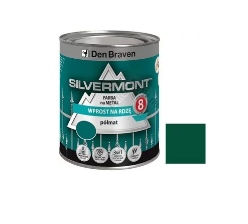 Emalia na rdzę Silvermont 6005 zielony półmat 0.7l