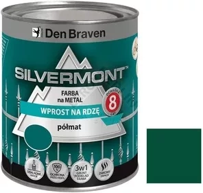 Emalia na rdzę Silvermont Zielony 6005 półmat 0,7l.