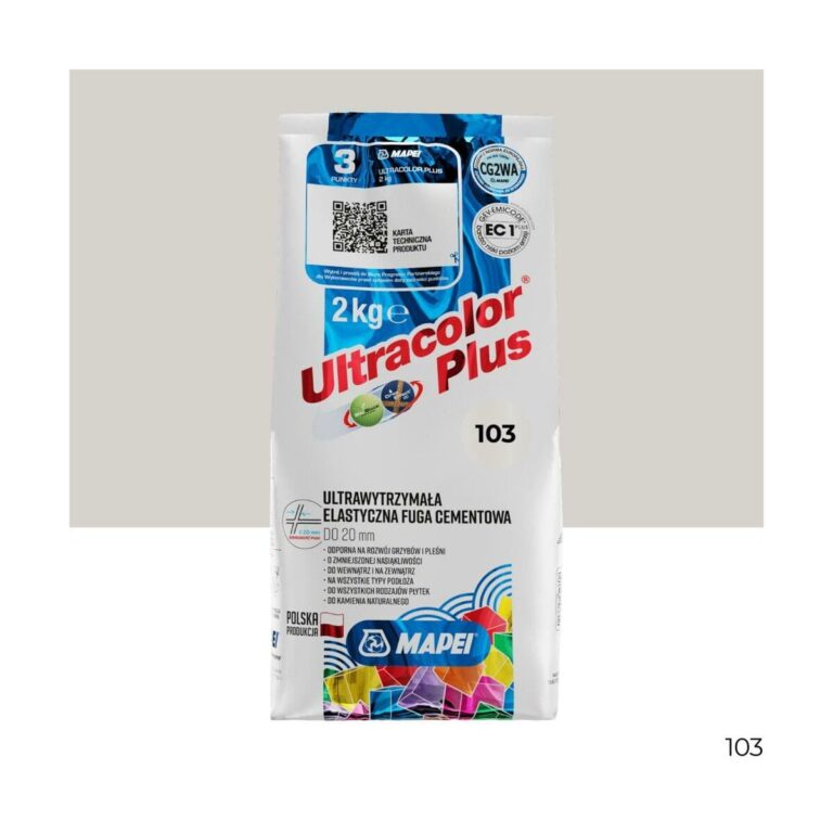 Elastyczna fuga Mapei Fuga Ultra. Plus 103 księżycowa biała 2kg