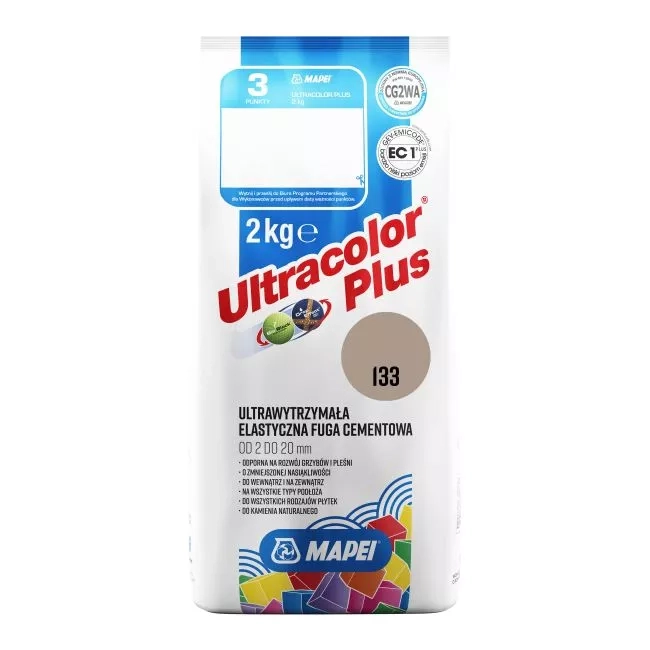 Fuga elastyczna Mapei Ultra Plus 133 piasek 2kg
