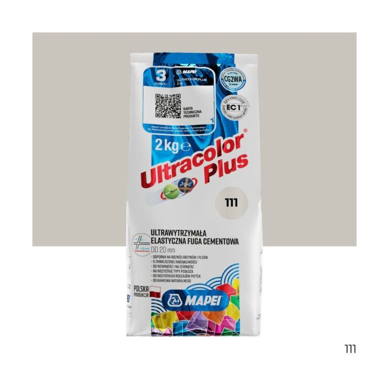 Srebrna elastyczna fuga Mapei Ultra Plus 111 2kg