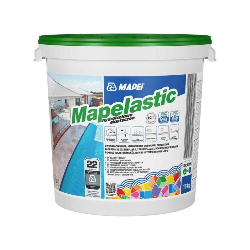 Zaprawa uszczelniająca Mapei Mapelastic 16kg A + B
