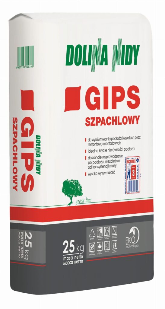 Gips szpachlowy budowlany Dolina Nidy 25kg
