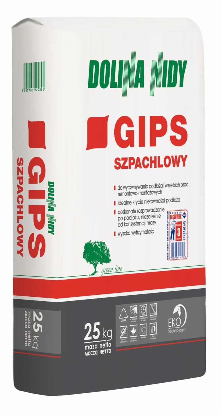Gips szpachlowy budowlany Dolina Nidy 25kg