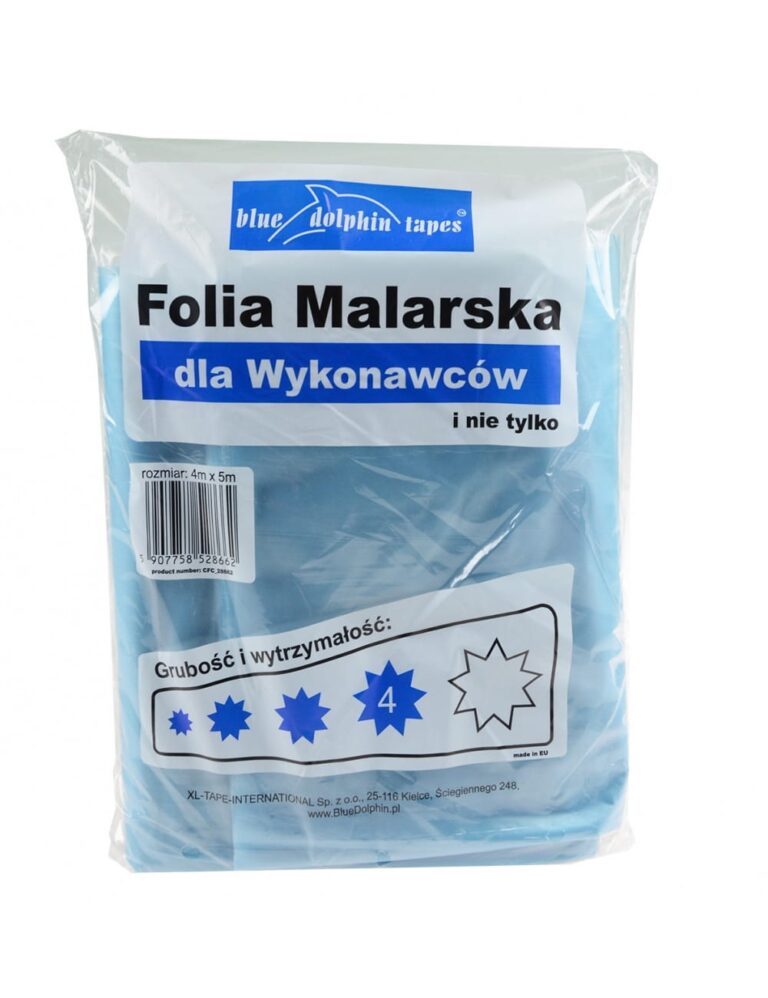 Folia malarska Blue Dolphin gruba 4m*5m 28662 4*