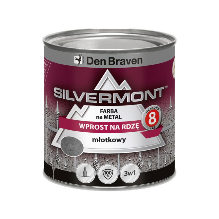 Farba antykorozyjna Silvermont Brąz Młotkowy 0,7l.