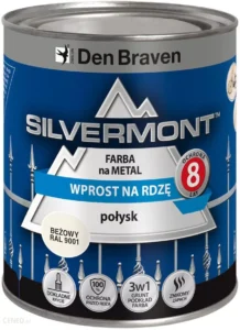 Farba antykorozyjna Silvermont ral9005 czarny połysk 0,7