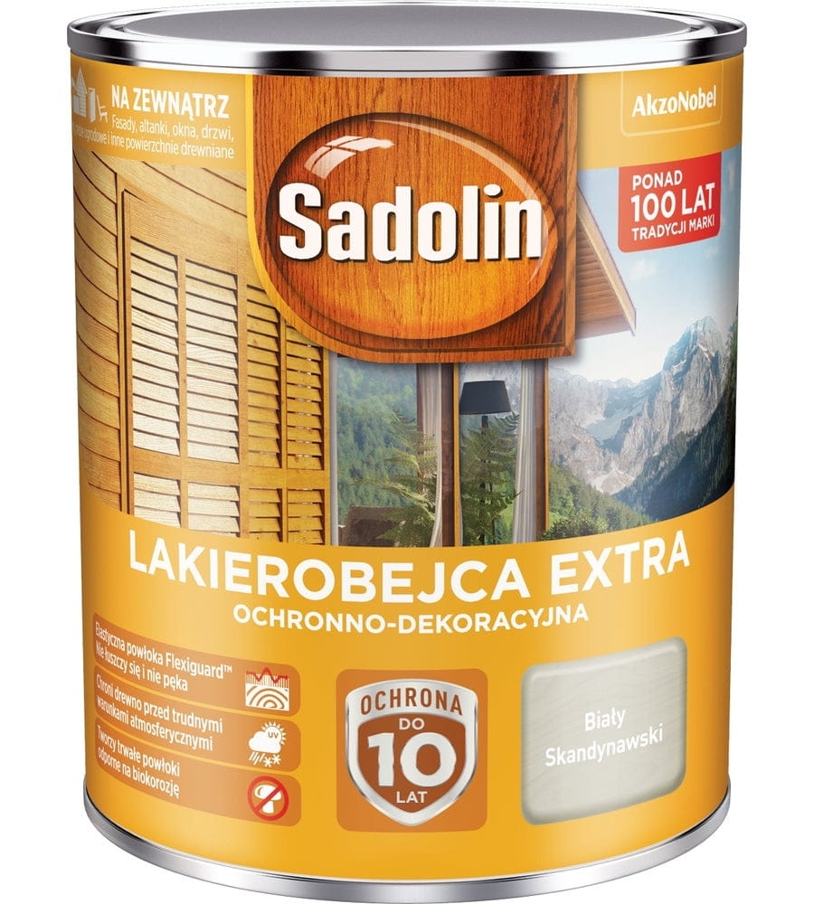 Lakierobejca Sadolin Extra Biały Skandynawski 0,75L