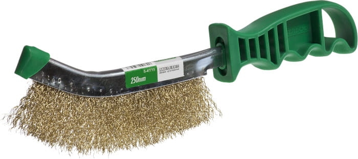 Szczotka druciana mosiężna 250mm Stalco S-47715