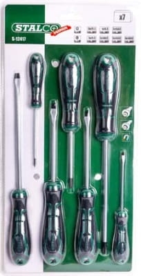 Wkrętaki premium 7 elementów Stalco S-12417